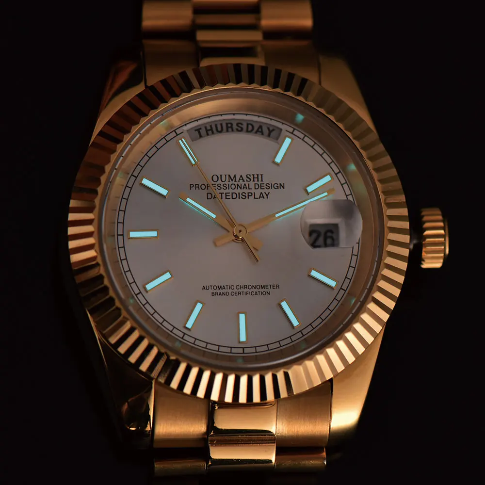 Orologio da uomo 36mm/39mm Miyota8285 movimento orologio meccanico automatico orologio da lavoro vetro zaffiro cinturino in acciaio inossidabile