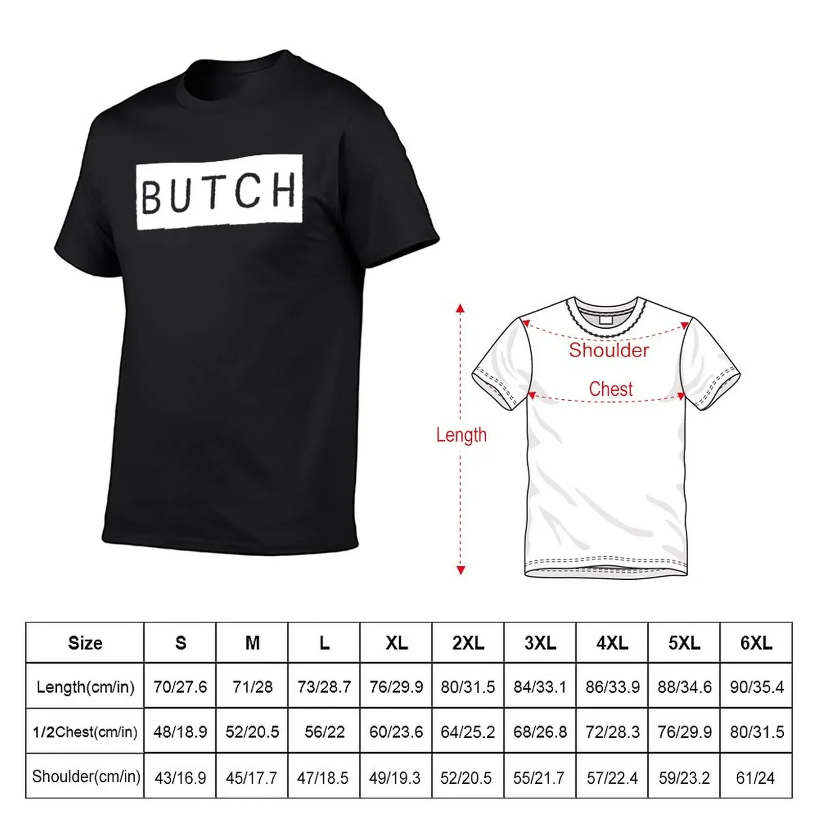 New Butch Label in White T-Shirt tees Short t-shirt aesthetic clothes plain white t shirts men