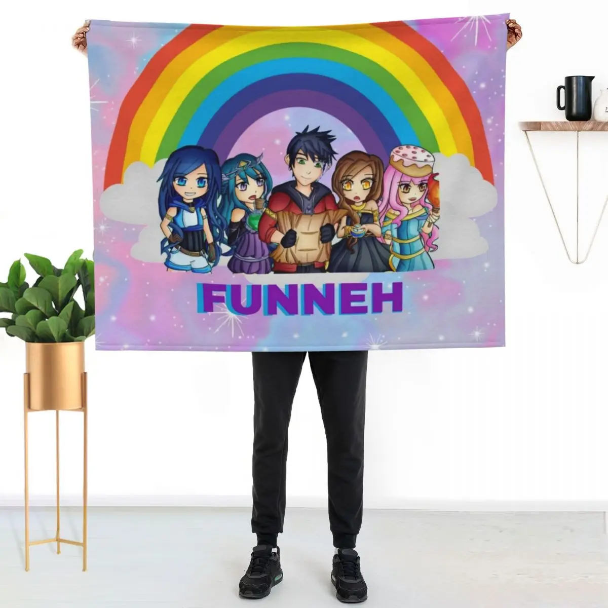

Itsfunneh krewgame Throw Blanket Soft Warm Blanket Gift for Men Women Adults