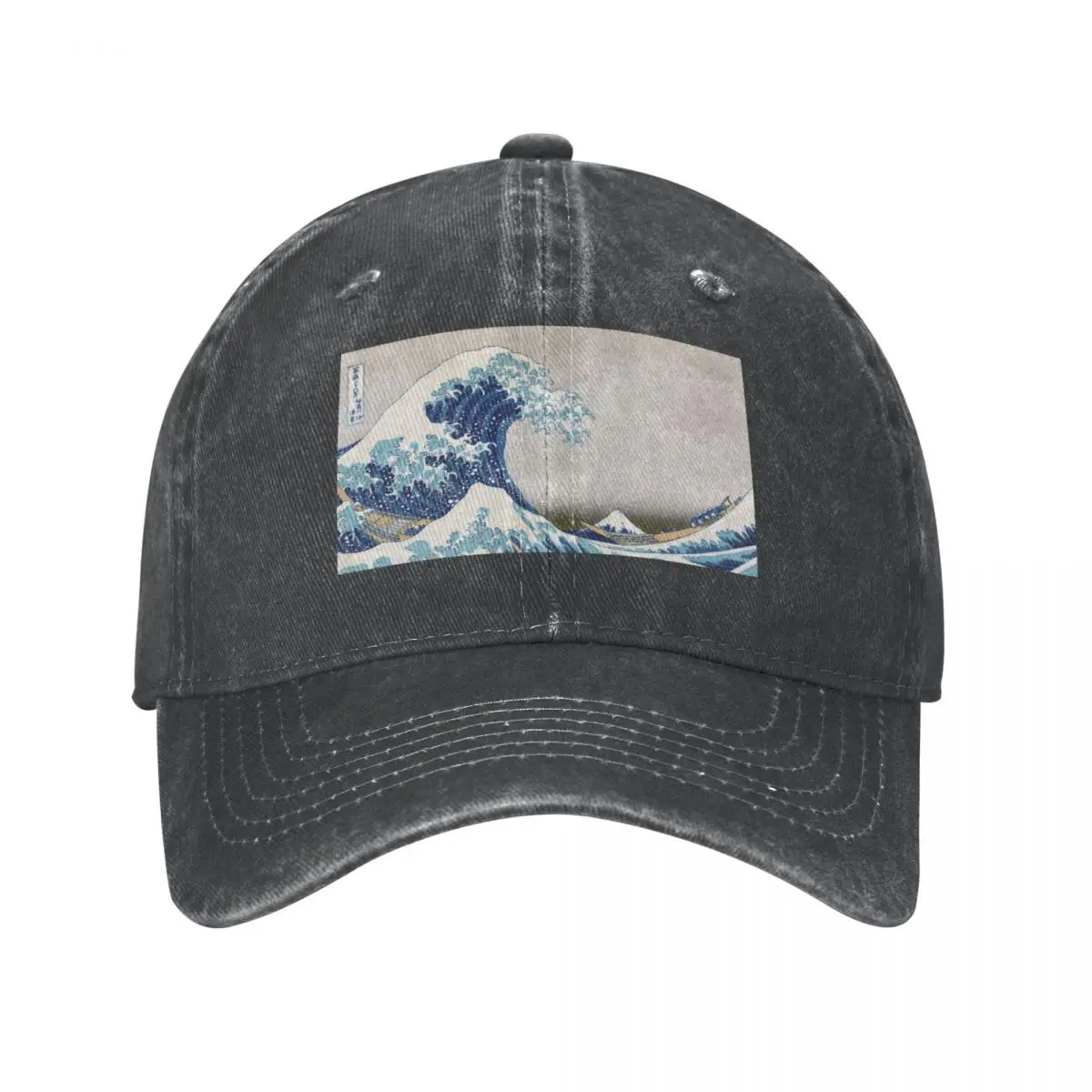 Under the Wave off Kanagawa - The Great Wave - Katsushika Hokusai Cowboy Hat Snapback Cap Hood Women's Men's