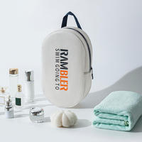 Dry Wet Separation Swimming Gym Dry Bag Handbag Pack Transparent Pool Waterproof Storage Bag Large Capacity Zipper