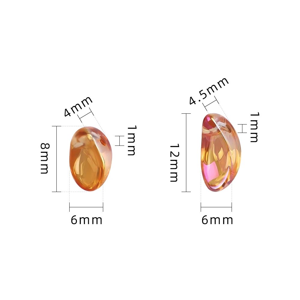 50 Pcs 6x12mm 오스트리아 유리 초승달 크리스탈 드롭 펜던트 쥬얼리 공예 공급 업체 매력 귀걸이 목걸이 만들기 DIY