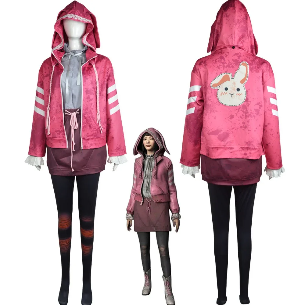 Feng Min Horror Game Cosplay Kostuum Hoodie Jas Top en Rok Set Halloween Maskerade Carnaval Feestoutfits voor dames