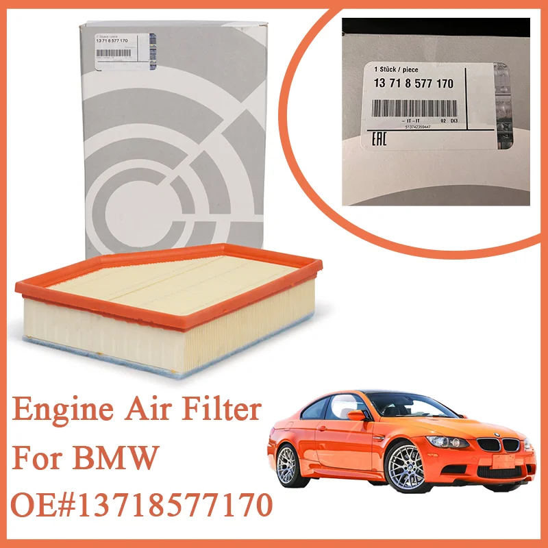 

Engine Air Filter 13718577170 13718691835 E1346L For BMW G01 G02 G11 G12 G30 G31 F90 F98 X3 X4 X5 X6 Car interior Accessories
