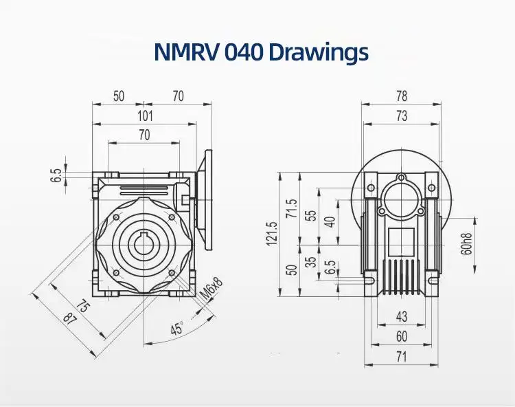 حار بيع دودة والعتاد المخفض 1:60 90 درجة علبة التروس نقل #4