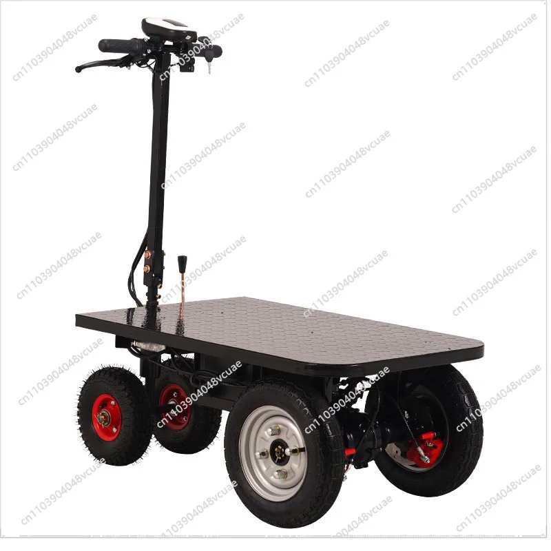 For Electric Flatbed Truck Trolley Warehouse Transportation Turnover Truck Construction Site Pull Truck Load