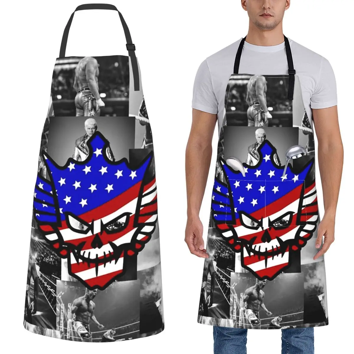 

Фартук In The Ring Cody Rhodes American Nightmare Фартук шеф-повара Кулинария Выпечка Столлер Кухонный сарафан для уборки для женщин и мужчин Живопись