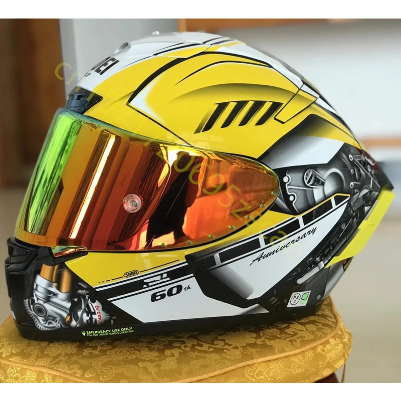 Motorcycle Full Face Helmet SHOEI X14 X-Spirit III YZF-R1M Special Edition X-Fourteen Sports Bike Racing Motorcycle Helmet