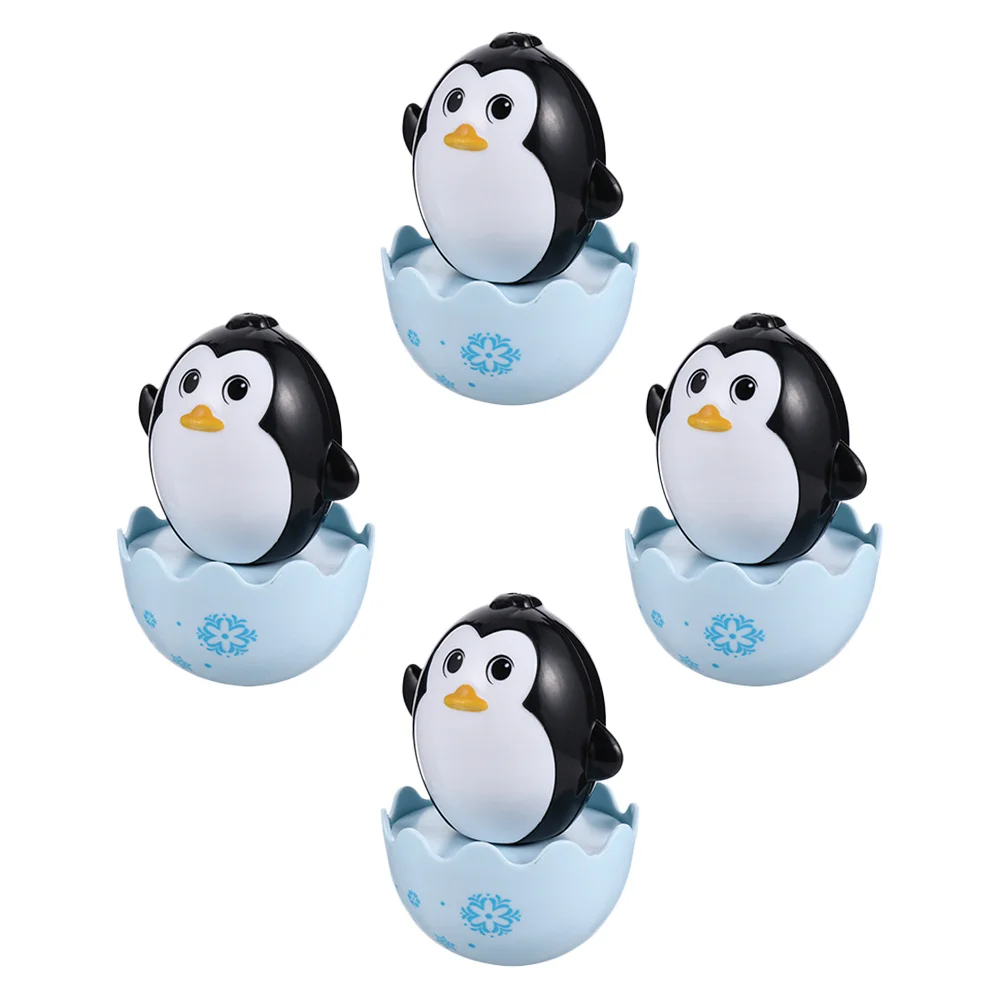 

4Pcs Kids Cartoon Animal Playthings Fun Tumbler for Toddler Educational Entertainment Comfortable Pacify Item