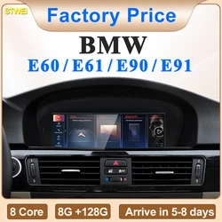 STWEI New ID6 ID7 ID8 Android Auto CarPlay For BMW 3/5 Series E60 E61 E90 E91 CCC CIC Car Video Players Multimedia Screen GPS