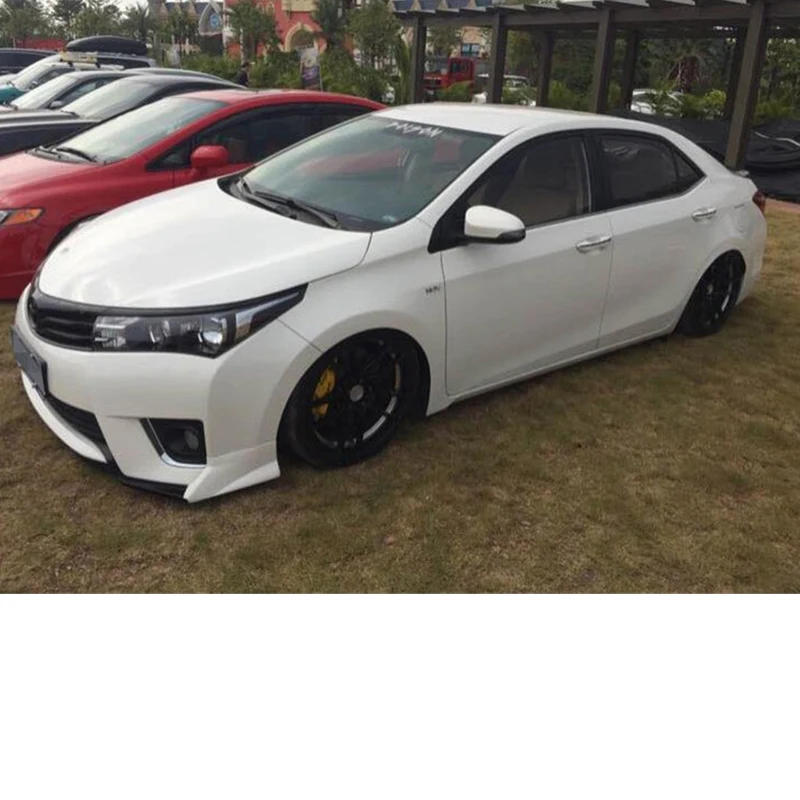 For Toyota Corolla 2014 2015 2016 ABS Front Bumper Diffuser Lips Splitter Car Accessories Spoiler Body Kit view 2