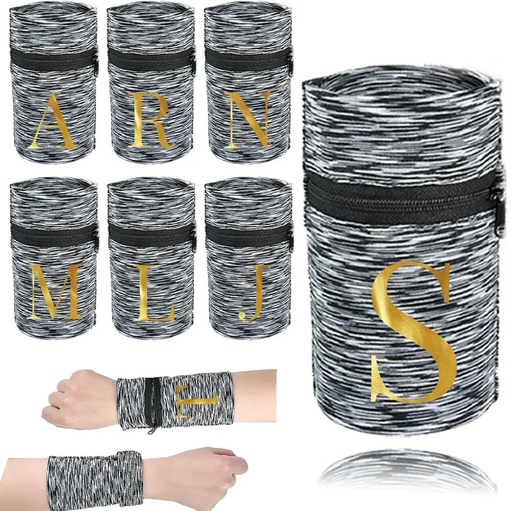 

Sports Wristband Bags Wrist Brace Bag Wrist Protector Running Sport Safety Grey Series Support Brace Wrap Wristband Letter Style