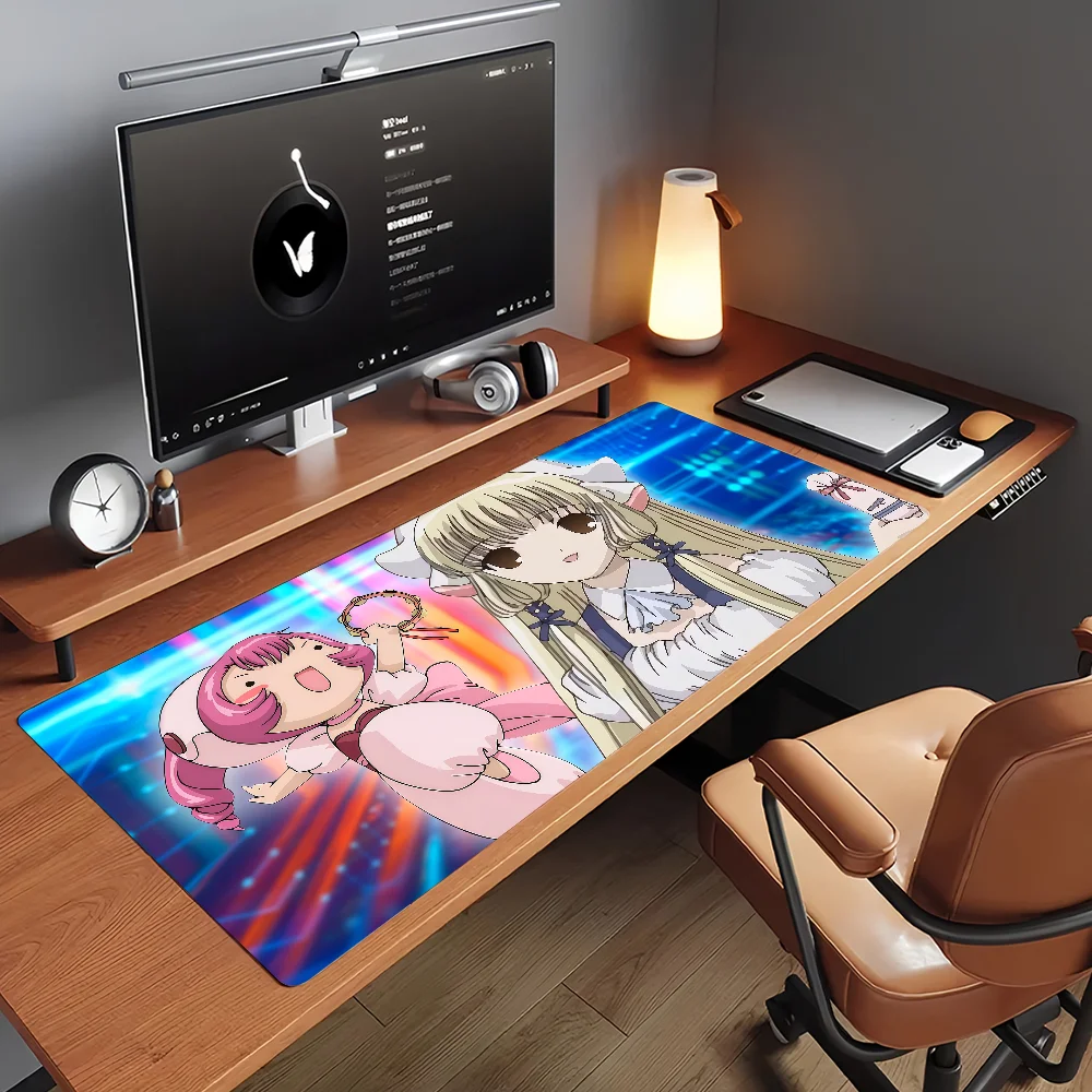 Chobits Chii  Mouse Pad Non-slip Rubber Computer Mat Gamer Balance Decoracion Deskmat Laptop Office Large