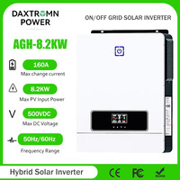 Daxtromn Solar Hybrid Inverter 8.2KW 48V 220V 500VDC MPPT Built-in Dual 160A Pure Sine Wave Solar Charge Inverter with BMS