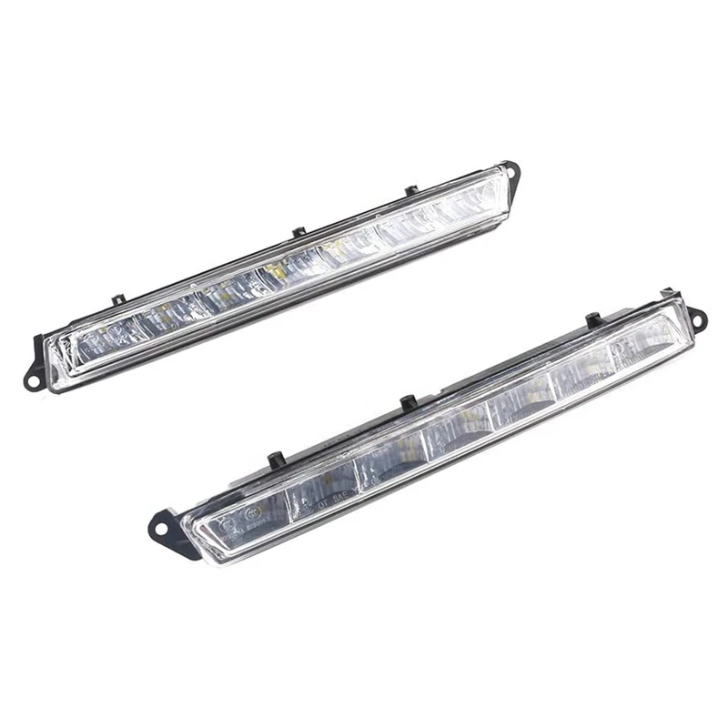 1 Pair LED Daytime Running Light For Mercedes Benz X164 GL350 GL450 GL500 LED Fog DRL A1649060351 A1649060451