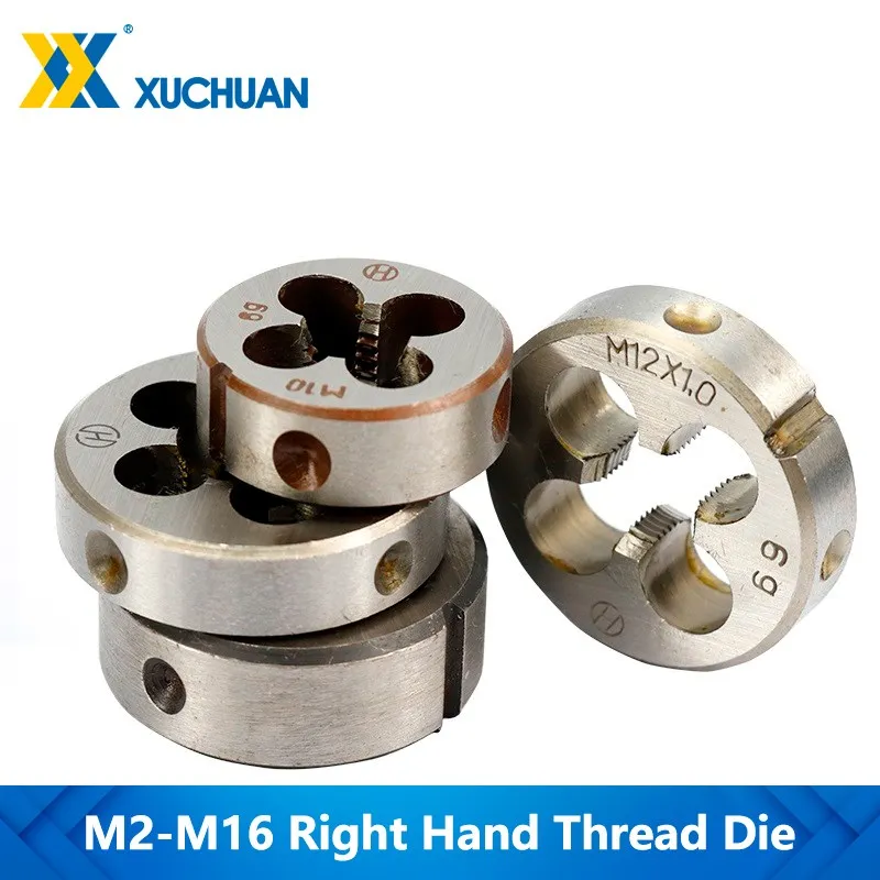 1pc M2/M6/M7/M8/M10/M12/M13/M14/M16  Right Hand Screw Thread Die Metric Machine Die Hand Tapping Tools