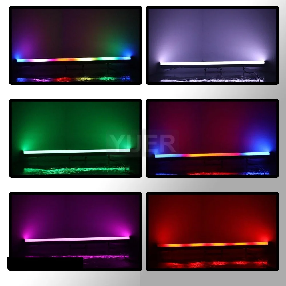 64PCS/LOT NEW LED 40X0.5W Circular Pixel Bar Strip Light LED RGB 3IN1 Stage Effect Light DMX 480CH LED Wall Wash DJ Disco Light