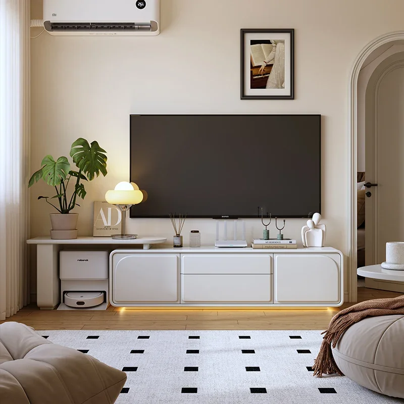 

Modern Living Room Furniture Tv Cabinet Table Television Rack With Panel Retractable Vertical Floor Adjustable Stand Holder Wall