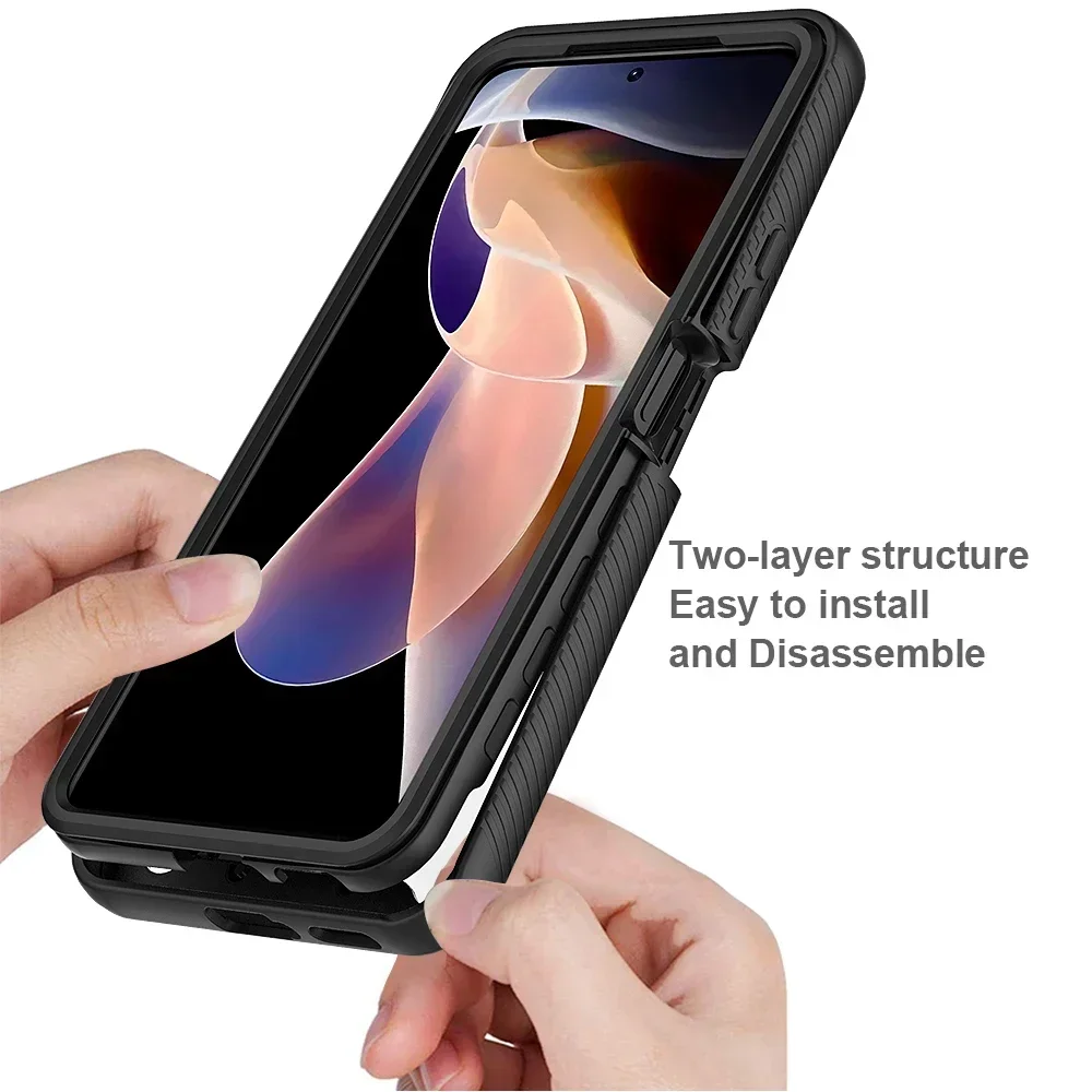 Dla Redmi Note 11 Pro Plus odporna na wstrząsy folia 360 ochrony kryształowego tylnego panelu Xiaomi Redmi Note 12 S 13c 11s 12c 12 s 12r 13 5G — zdjęcie produktu 4