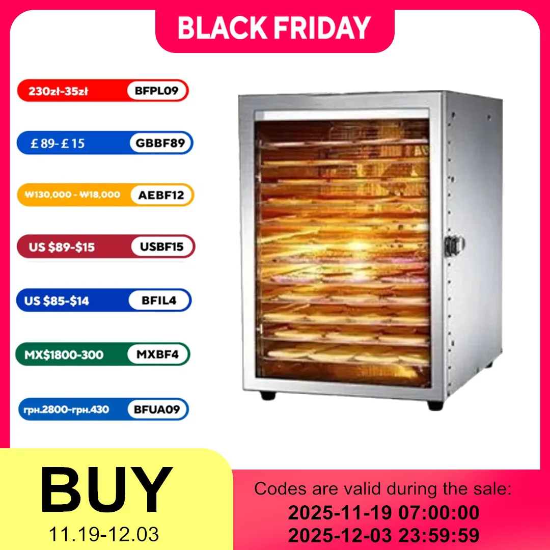 

12 Layers 220VFruit Dryer Food Household Fruit Dryer Bean Dissolving Pet Food Dehydration Air Drying Machine сушилка для фруктов