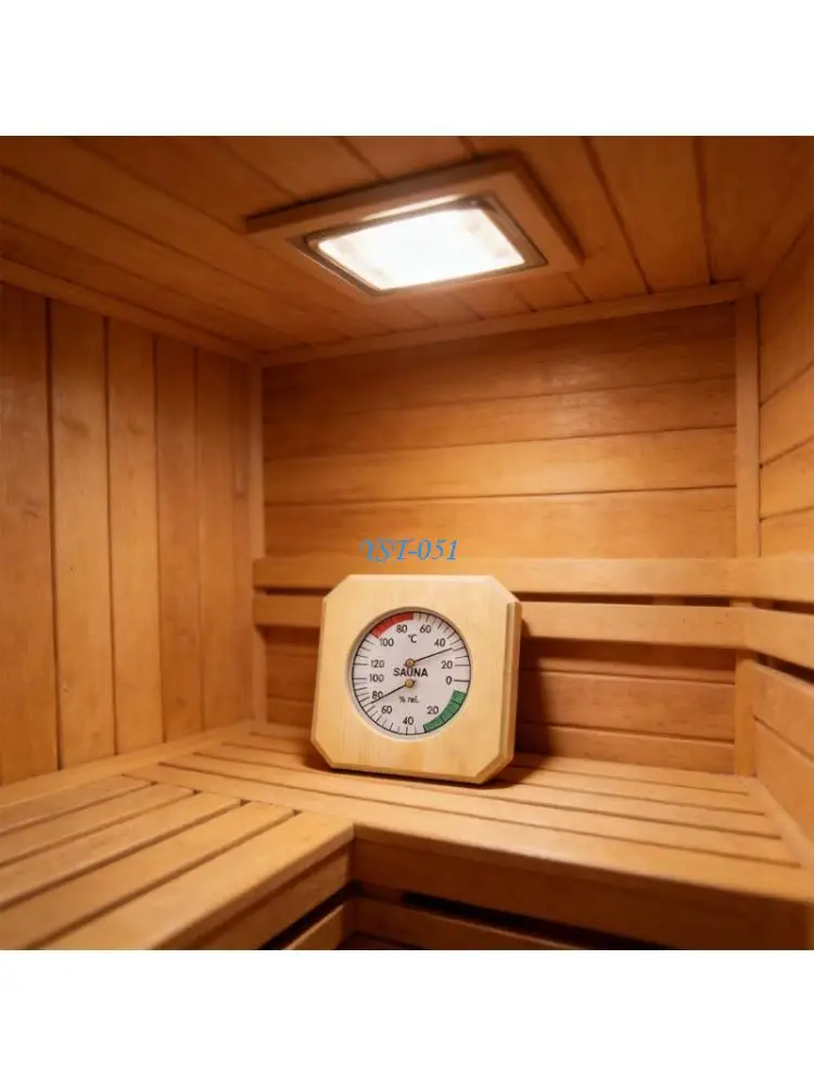 

E15A Upgrades Sauna Thermometers Hygrometer with Large Display Temperature Humidity Gauges for Home Spa & Commercial Use