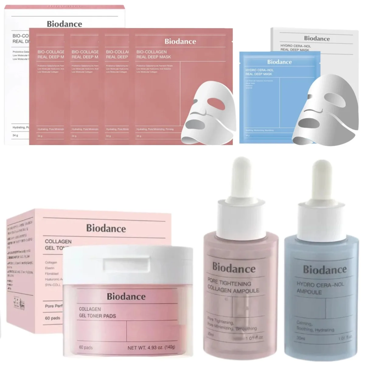 Mascarilla Facial de Colágeno Bio-Collagen Sleepable, Ampolla Reparadora de Barrera Facial, Esencia con Ácido Hialurónico, Mascarilla Hidratante para el Cuidado de la Piel