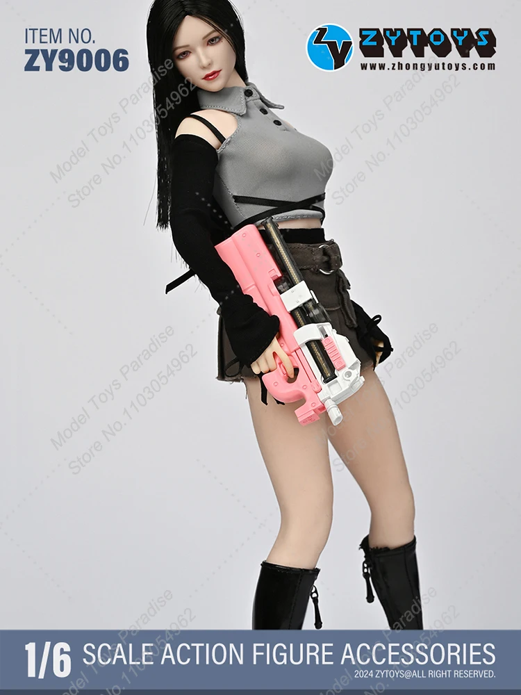 ZYTOYS ZY9004-6 soldado a escala 1/6, Mini pistola P90 colorida, armas estáticas no lanzadores, apto para cuerpo de figura de acción de 12 pulgadas