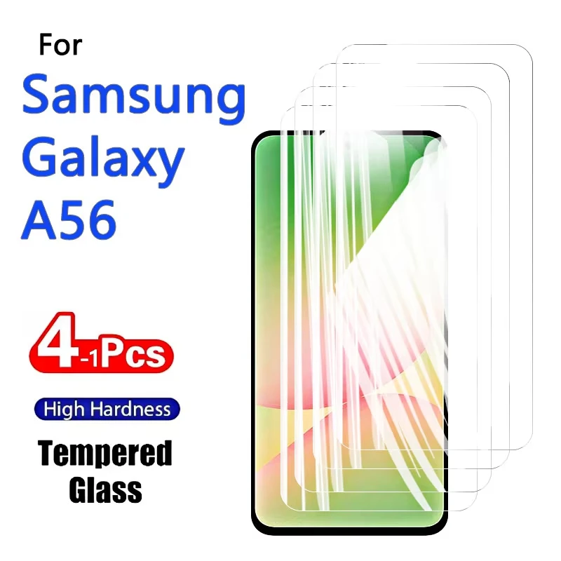 1-4PCS Tempered Glass For Samsung S25 Ultra S26 S24 S23 S20 A55 A16 A56 A17 A57 A72 A52 A36 A24 A23 A22 A13 A06 Screen Protector