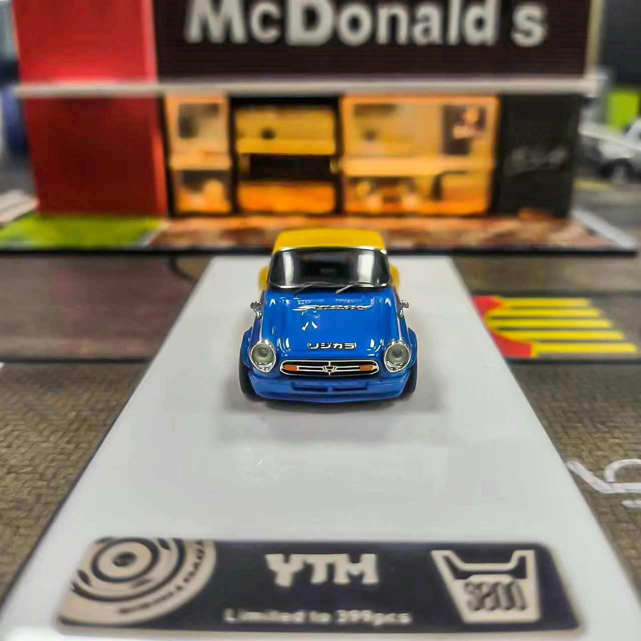 YTM 1:64 S800 ملعقة كلاسيكية للسباق الرياضية نموذج الراتنج جمع السيارة