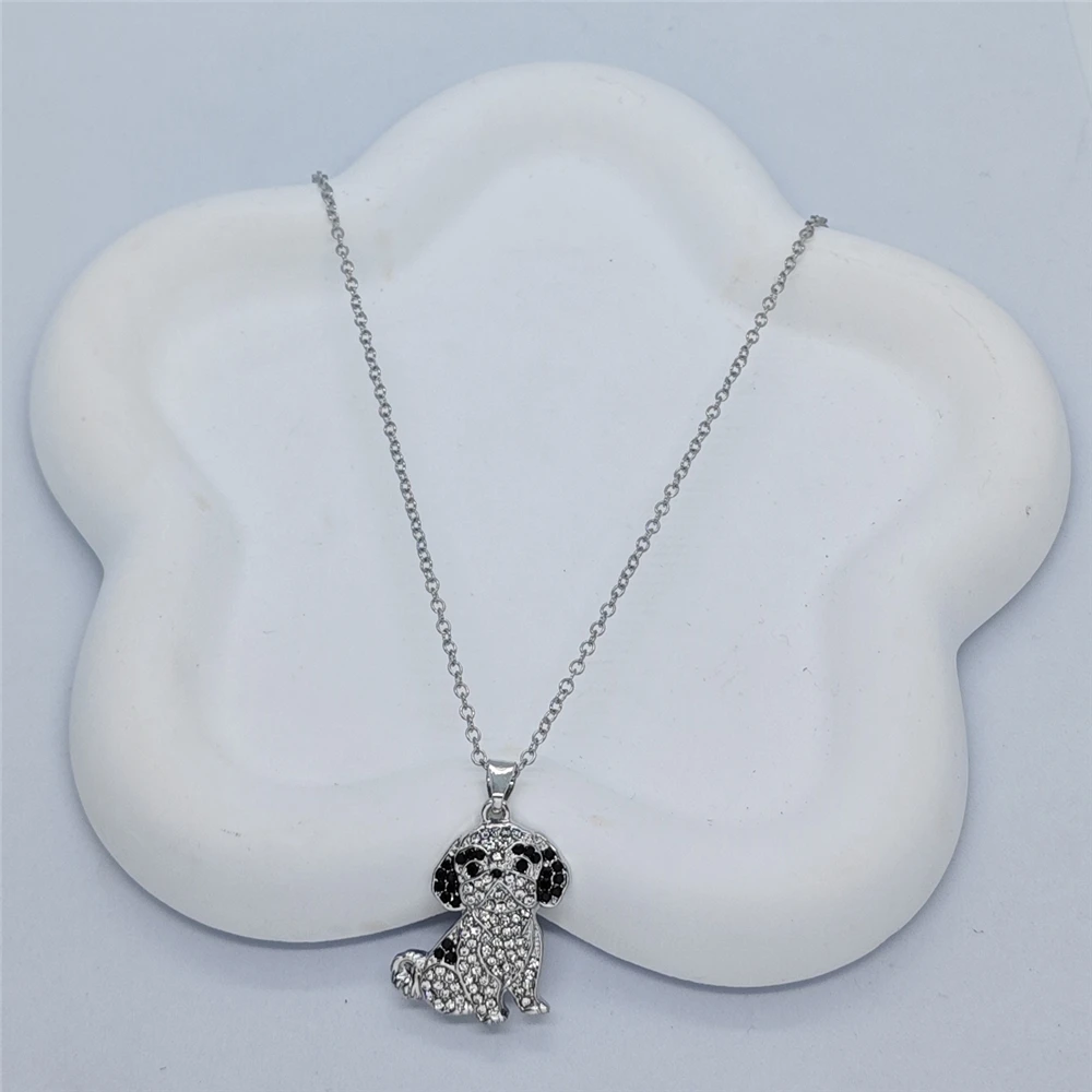 Exquisite and Cute Shih Tzu Pendant Necklace for Women Elegant Pet Puppy Jewelry Animal Accessories Birthday Gift for Dog Lovers