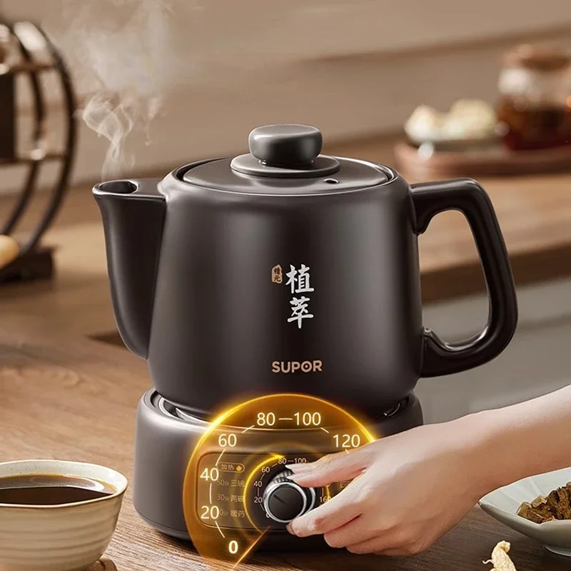 Traditional Chinese Medicine Electric Frying Pot Home Automatic Health Ceramic Purple Sand Pot Machine Cooking  Medicine Pot