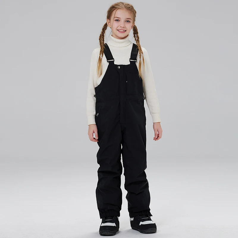 

Outdoor Sport Mountain Girls Ski Suspender Trousers Winter Warm Waterproof Boys Snow Bib Pants Heated Children Snowboard Clothes