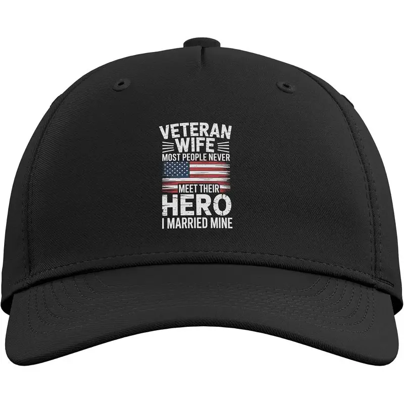 US Army Veteran Wife Air Force Patriotic Military Adjustable Baseball Hat