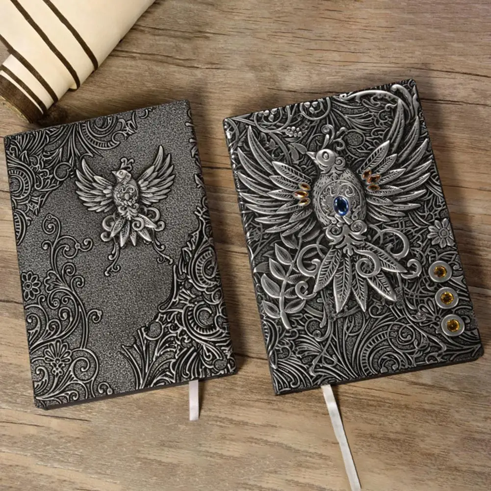 Classic Notebook European Style Travel Journal with Durable Faux Leather Cover for Plans Organization Retro Notebook