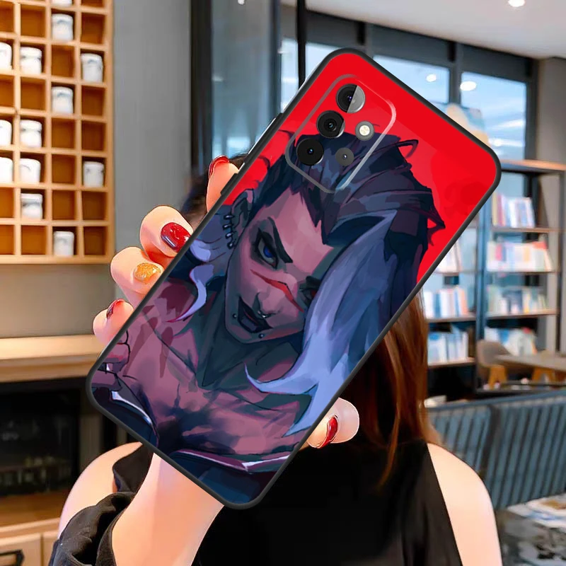 삼성 갤럭시용 만화 발로란트 케이스, A14, A34, A54, A53, A33, A13, A12, A22, A32, A52, A72, A51, A71, A52S 커버