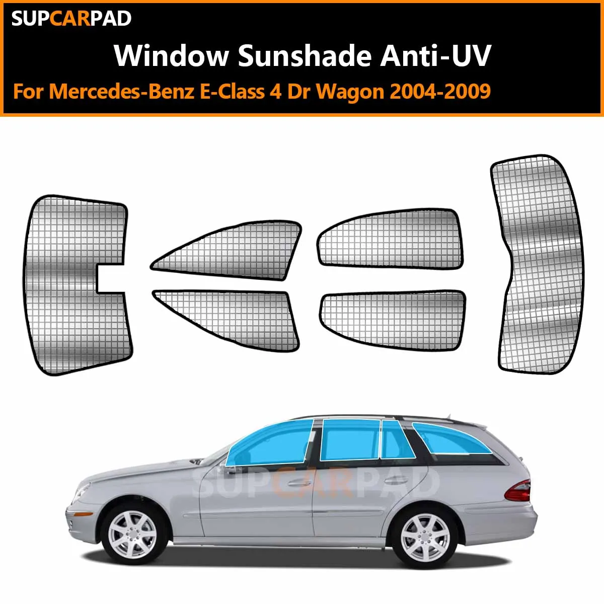 

Солнцезащитные шторки для окон автомобиля Mercedes-Benz E-Class 4 Dr Wagon 2004-2009, изготовленные на заказ, с защитой от ультрафиолета, аксессуары для защиты от солнца