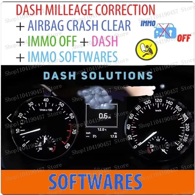 2024 automotive software for accesorios para auto DASH MILLEAGE CORRECTION+AIRBAG CRASH CLEAR+IMMO OFF+DASH+IMMO Software tools