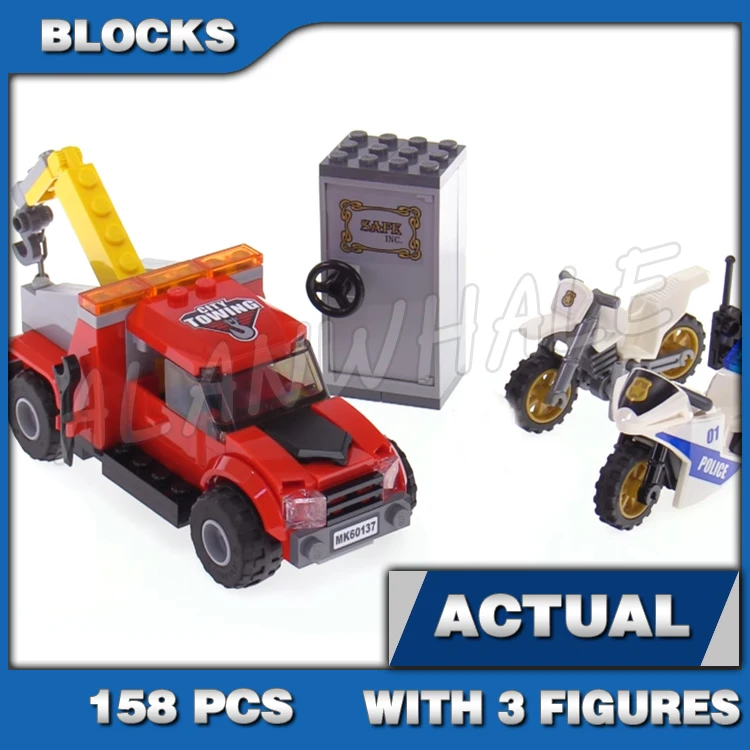 591 pz City Cop Bulldozer Break-In Crooks Elicottero Camion 10658 Building Blocks Set Mattoni Compatibile con Il Modello