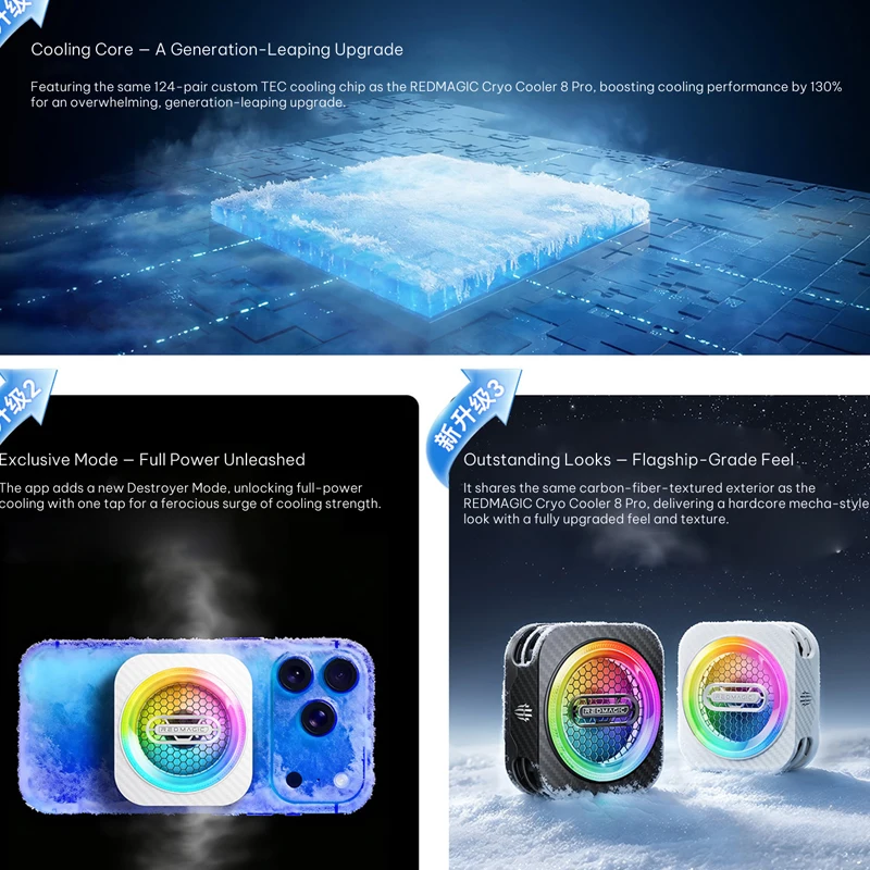 RedMagic Cooler 6 Pro plus  -21℃ Cooling 33W Power Lightweight Body AI Smart Temperature Control