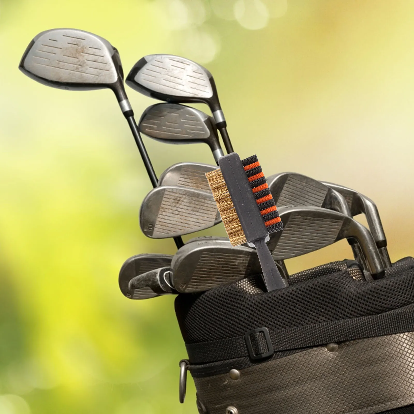 

Golf Club Double Sided Brush Carabiner Durable Reusable Cleaning Tool Golf Accessories Washer For Clean Carry