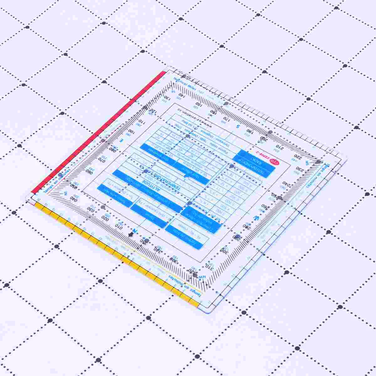 1Pcs Plastic Ruler Square Plastic Vector Ruler Square Flight Calculator scale flying ruler durable ruler