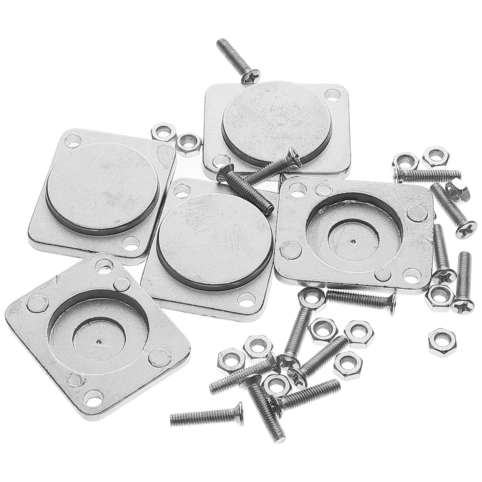 

5pcs Blank Blind Plate for D Type XLR Panels Easy Installation Cable Management Metal Material Home Office Use