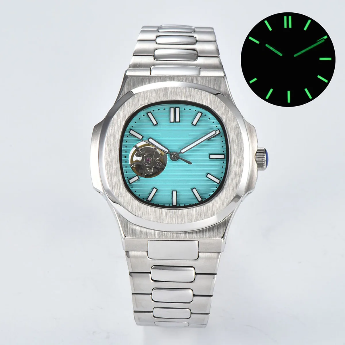 43mm NH38 automatic wristwatches for men with Japan genuine NH38 automatic movement 7118/1200A-011 5711/1300A-001 customize logo