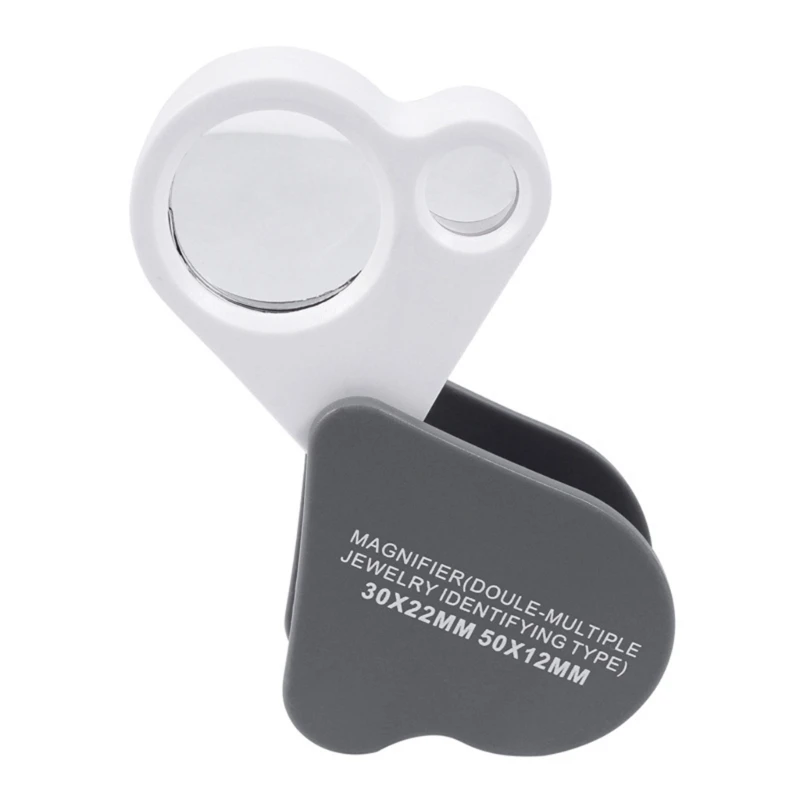 X37E Eye Loupe Magnifier for Stamp Jewelry Inspection Double Lens Glass
