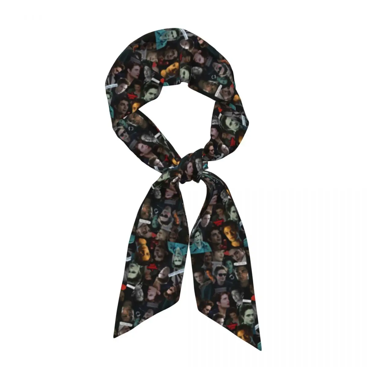 Edward Cullen Twilight (2) Women Long Narrow Scarf Silky Skinny Scarf Multi-use Neck Head Wrap for Office Daily Party