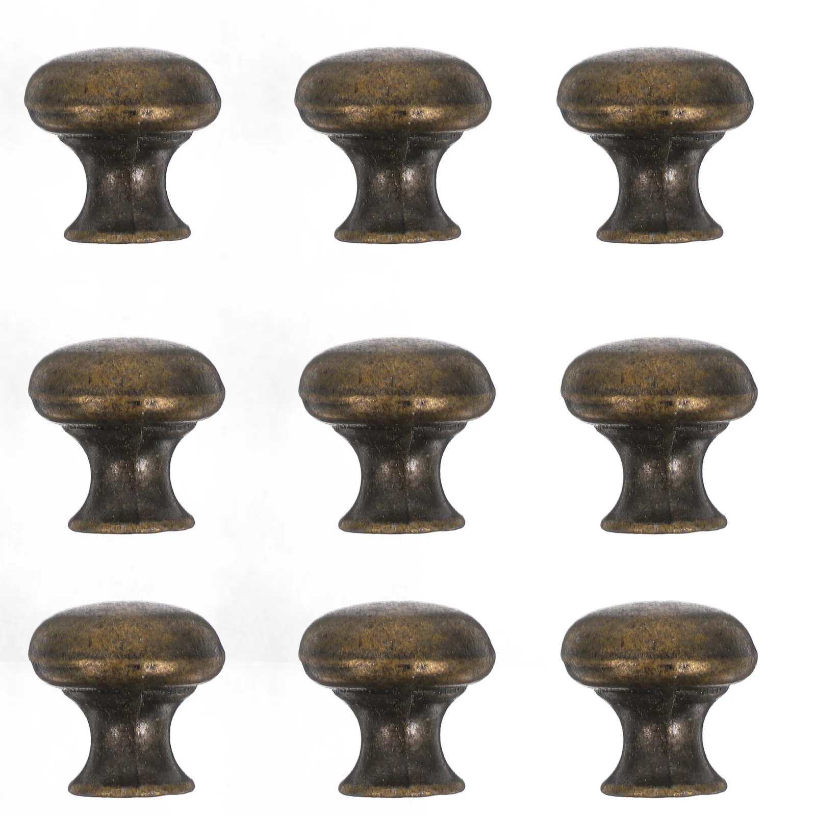 

10 Pcs Door Knob Handle Vintage Cabinet Knobs Dresser Drawer Zinc Alloy Kitchen Wardrobe Pulls for Cabinets