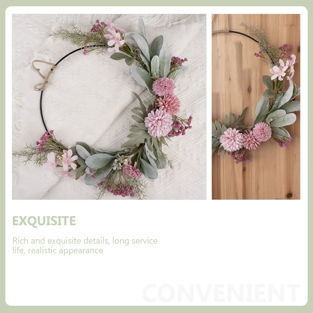 

Artificial Flowers Wedding Wreath Door Decor Fake Flower Hanging Garland Spring ChristmasCreative Wreath Porch Garden