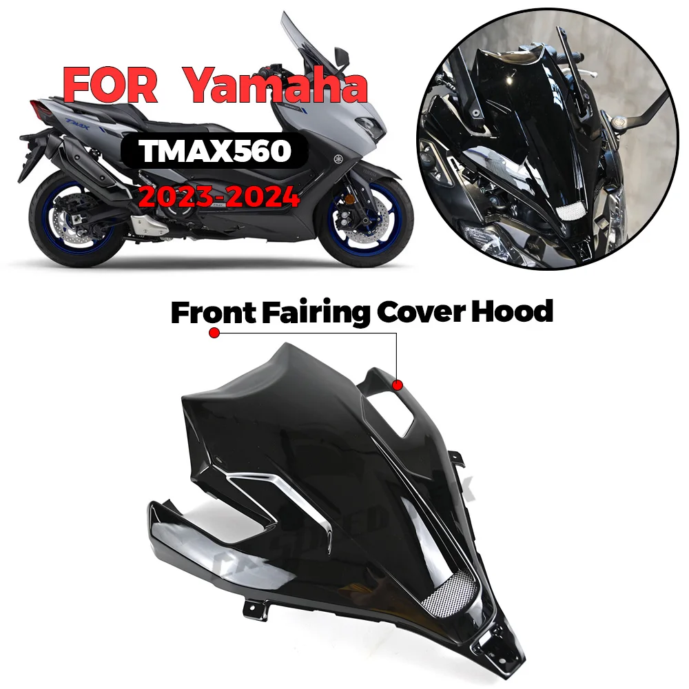 

For Yamaha TMAX560 2023 T max560 2024 Motorcycle Accessory Front Fairing Gas Moving Wingtip ABS Front Protective Cover TMAX 560