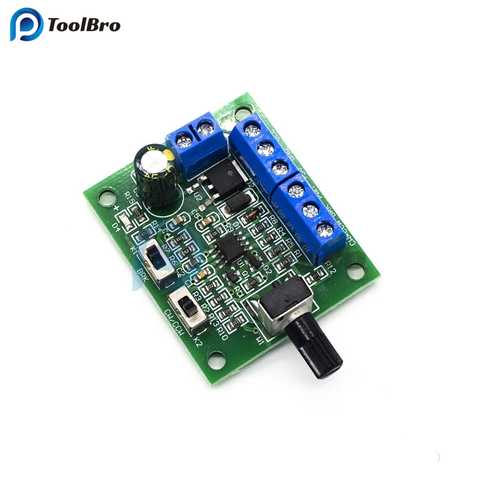 DC 8-24V Brushless DC Motor Speed Controller Regulator Governor Module with Drive PWM Speed Control Switch 18KHz Duty Cycle