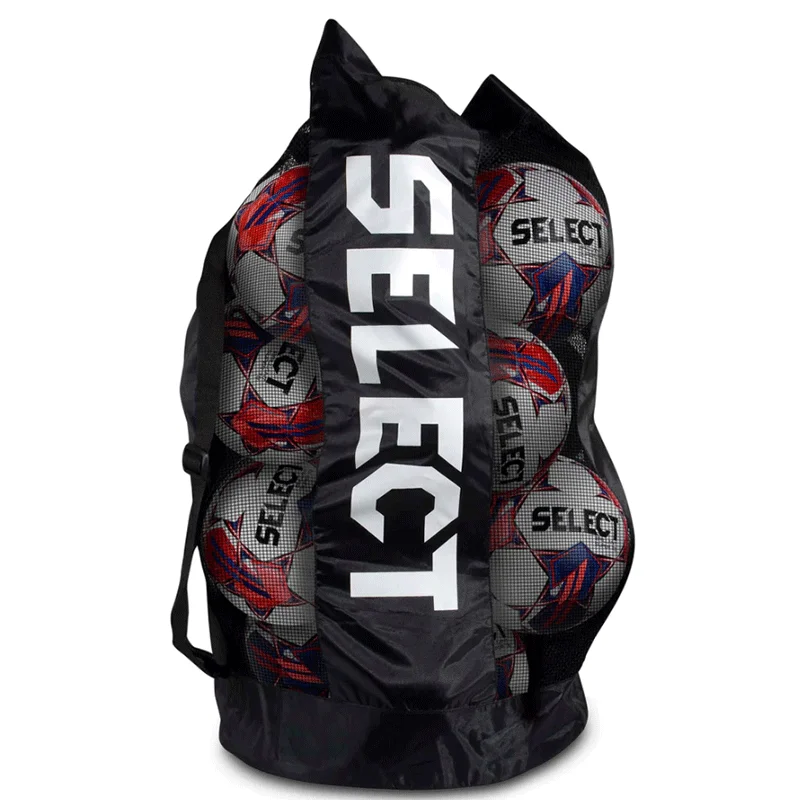 Bolsa de Fútbol SELECT, Bolsa de Transporte Portátil y Resistente para Equipo de Fútbol, Puede Contener de 10 a 12 Balones, Suministros para Fanáticos del Deporte y Fitness